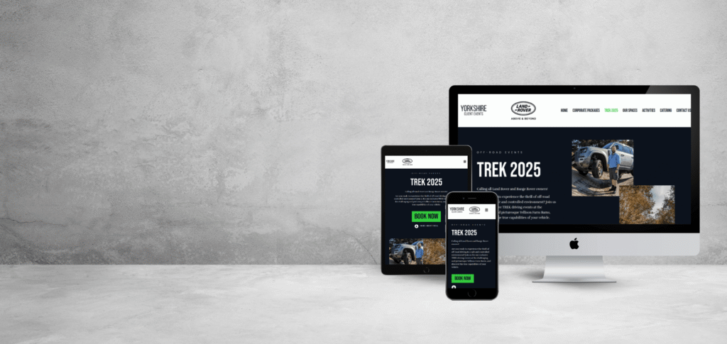 Yorkshire Client Events Website Management