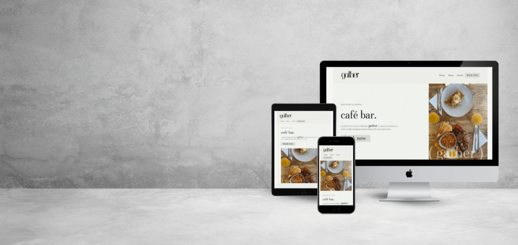 Gather Baildon website design and branding