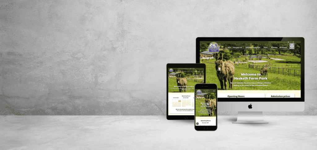 marketing and website management for hesketh farm park